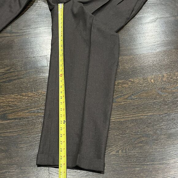 Enzo Mantovani Pants Men’s 38x30 Brown Zignone Wool Cashmere Pleated Trousers - Picture 8 of 8
